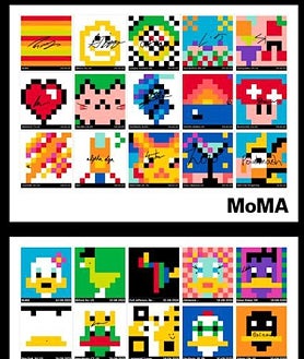 Imagen secundaria 2 - Sobre estas líneas, obra con la que Beeple dio la campanada. A la derecha, una de las 'postales' del MoMA basada en su apuesta por el NFT. Arriba, subasta de estos productos digitales en Christie's