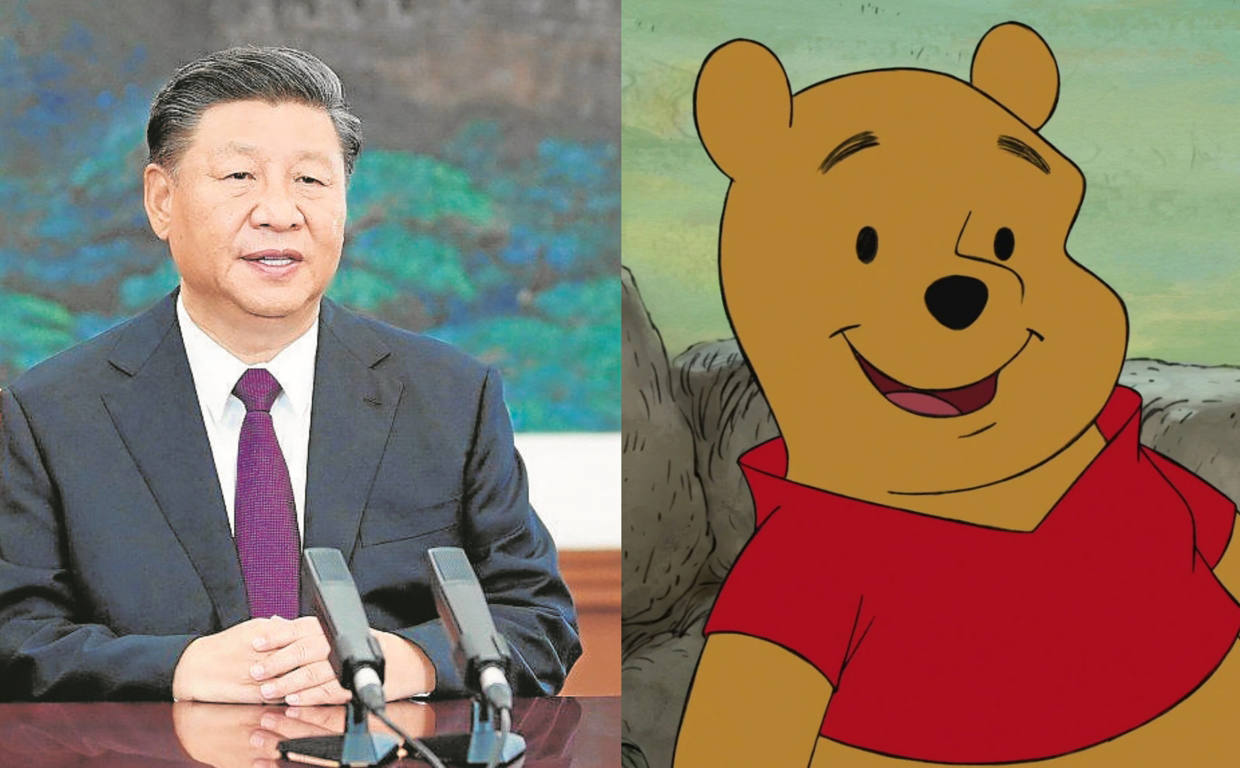 El oso se usó como representación cómica de Xi Jinping