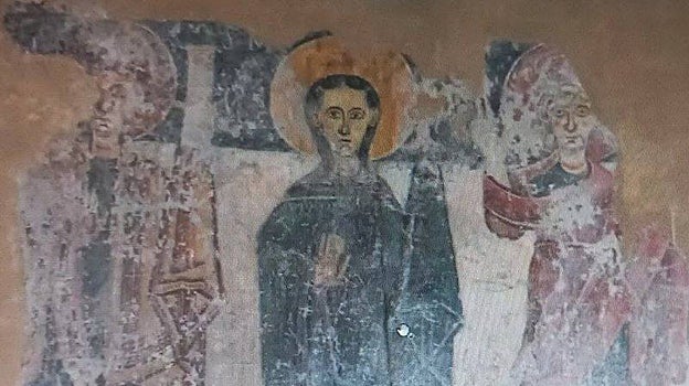 Neredeyse bir asır önce ortadan kaybolan Romanesk bir duvar resmi, Fransa’da özel bir koleksiyonda bulunuyor