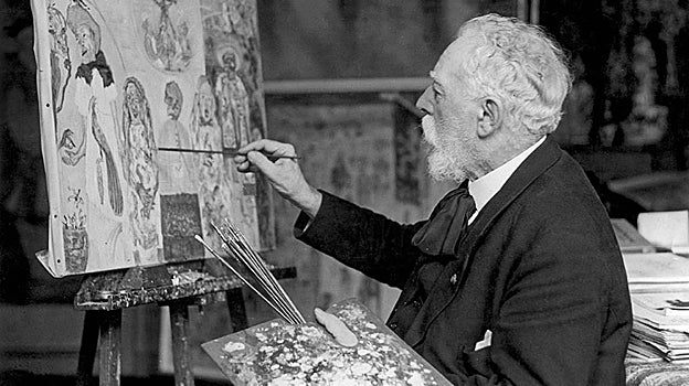 James Ensor, pintando en su casa