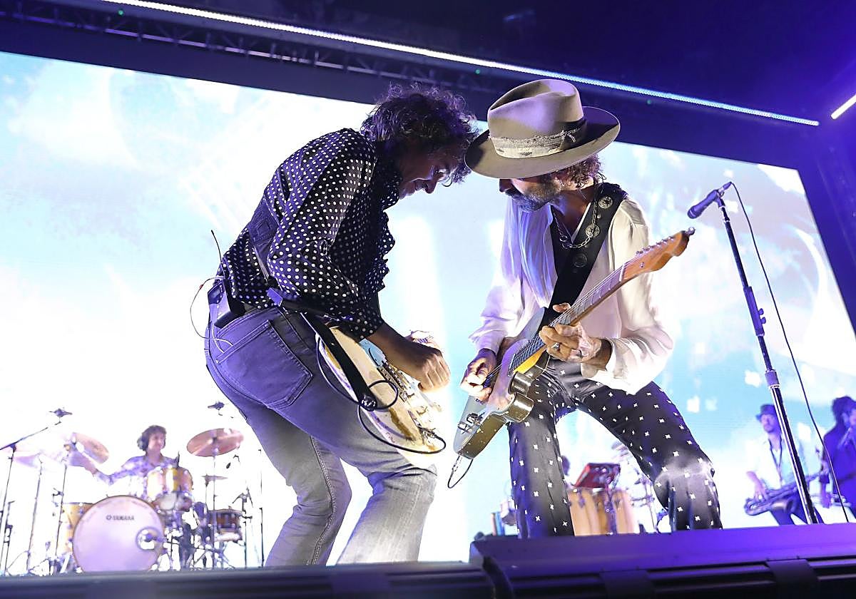 Rubén y Leiva, juntos en el escenario del Wizink.