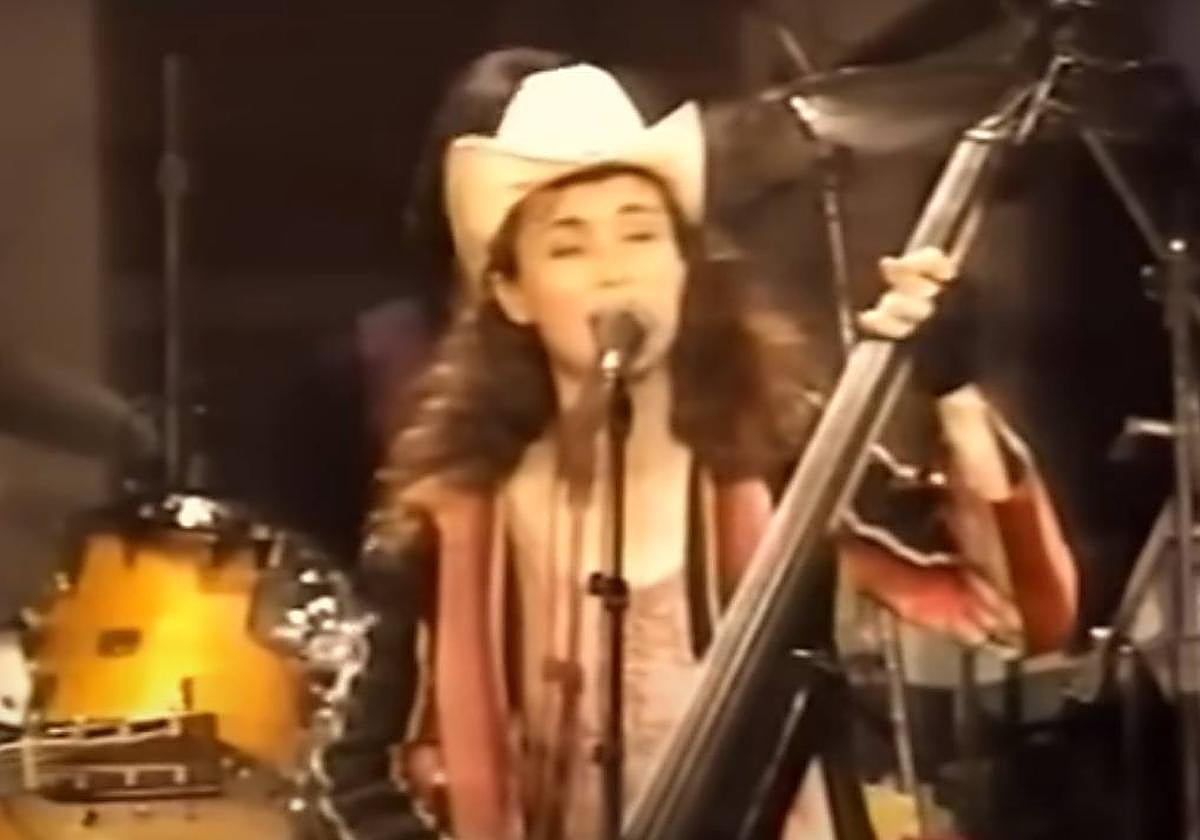 Laura Lynch, durante una actuación