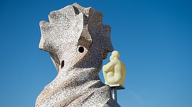 Escultura de Plensa en La Pedrera