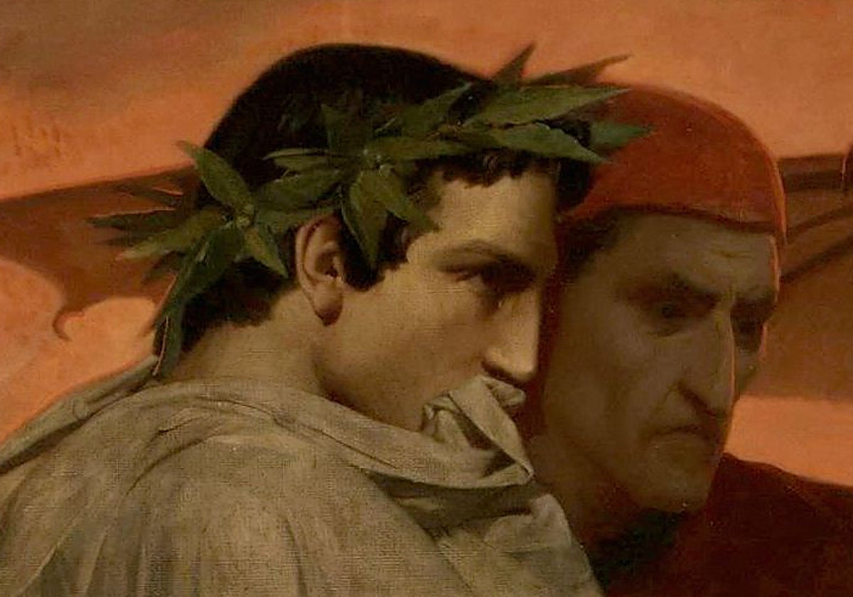Dante y Virgilio en el Infierno, vistos por William Bouguereau