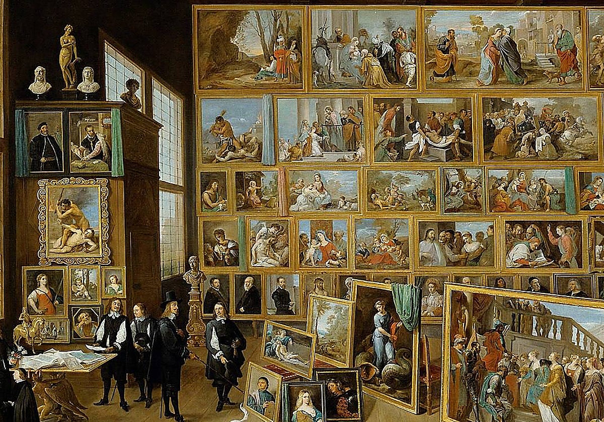 El archiduque Leopoldo Guillermo, en su galería de Bruselas, de David Teniers el Joven