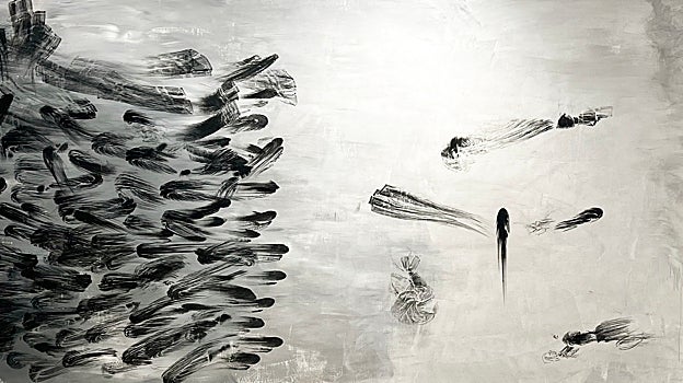 Una de las pinturas de 'Contra-informaciones'