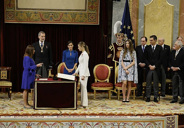 La princesa Leonor jura la Constitución española en el día en que cumple 18 años