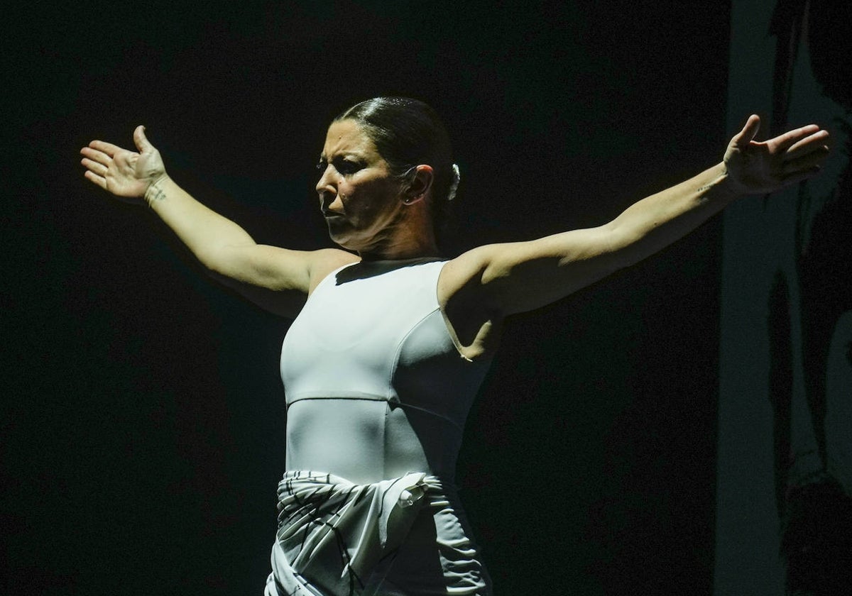 Sara Baras, durante el espectáculo