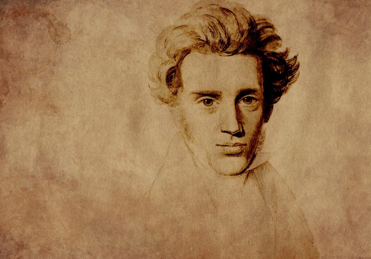 El filósofo Soren Kierkegaard (Copenhague, 1813-1855)