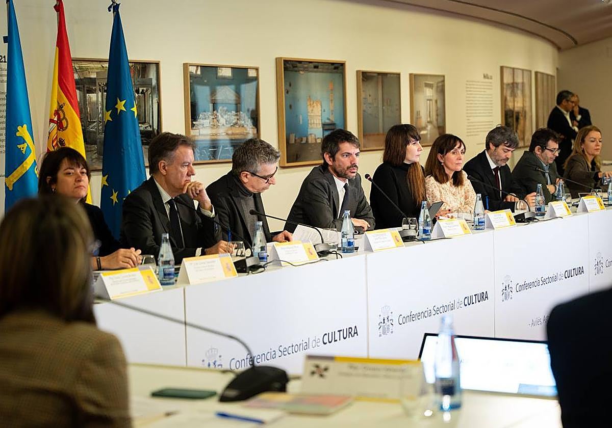 Ernest Urtasun, durante su intervención en la Conferencia Sectorial de Cultura