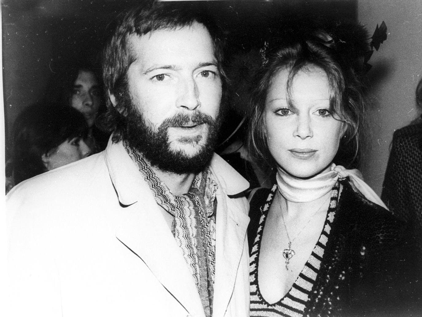 Eric Clapton junto a Pattie Boyd
