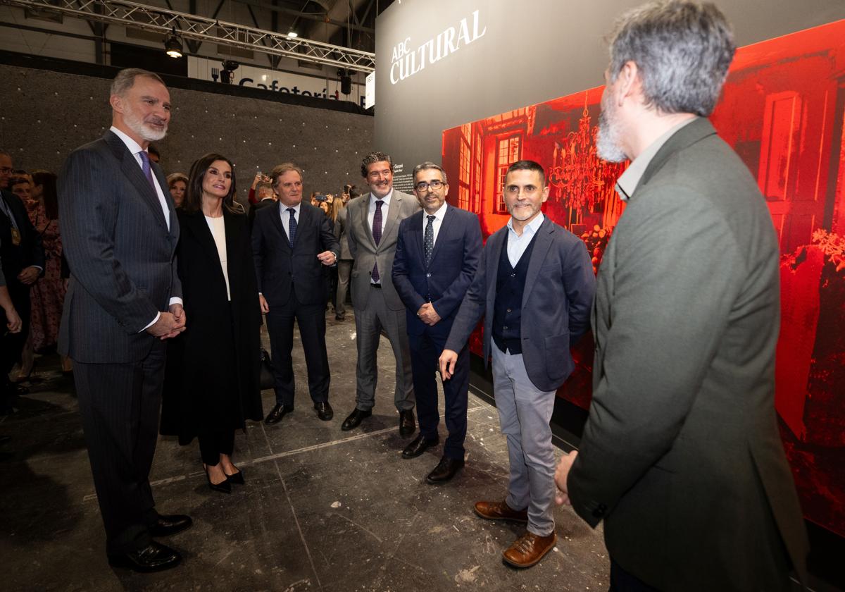 Los Reyes, durante su visita al estand de ABC