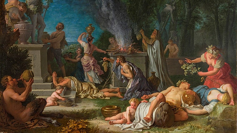 'Ofrenda a Baco', de Michel-Ange Houasse. irá al Museo Vivanco de la Cultura del Vino de Briones (La Rioja)