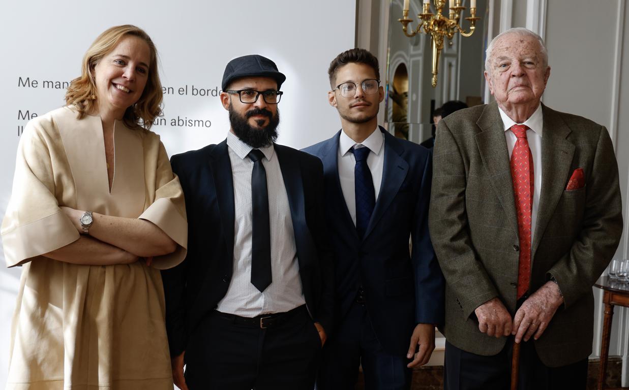 De izquierda a derecha: Sheila Loewe, Diego Roel, Ernesto Delgado y Enrique Loewe