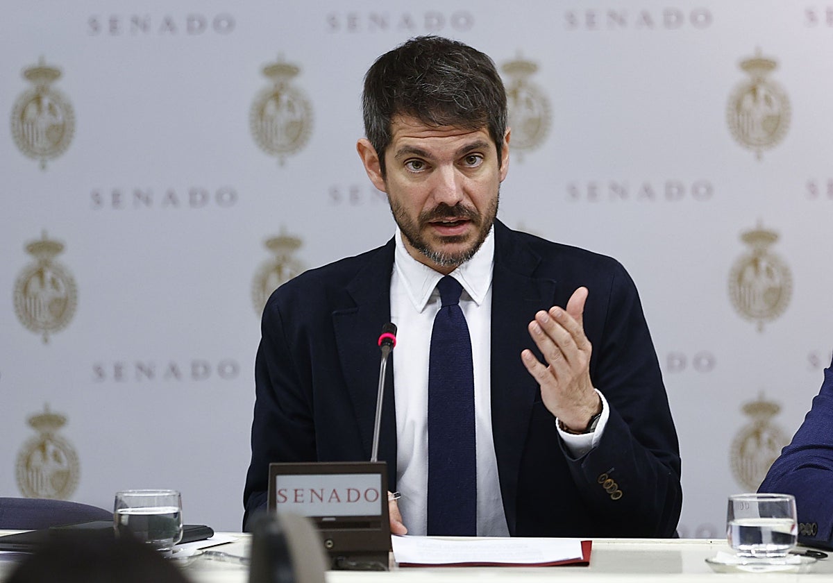 Ernest Urtasun, ministro de Cultura, en el Senado