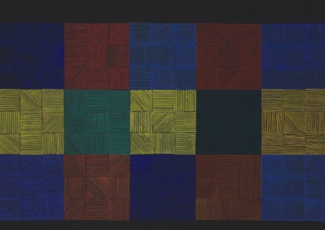 Imagen secundaria 1 - De arriba abajo, 'gouache' de 1953; 'Ritmo lineal (paisaje), del mismo año; y 'Sin título', lámapra de 1960