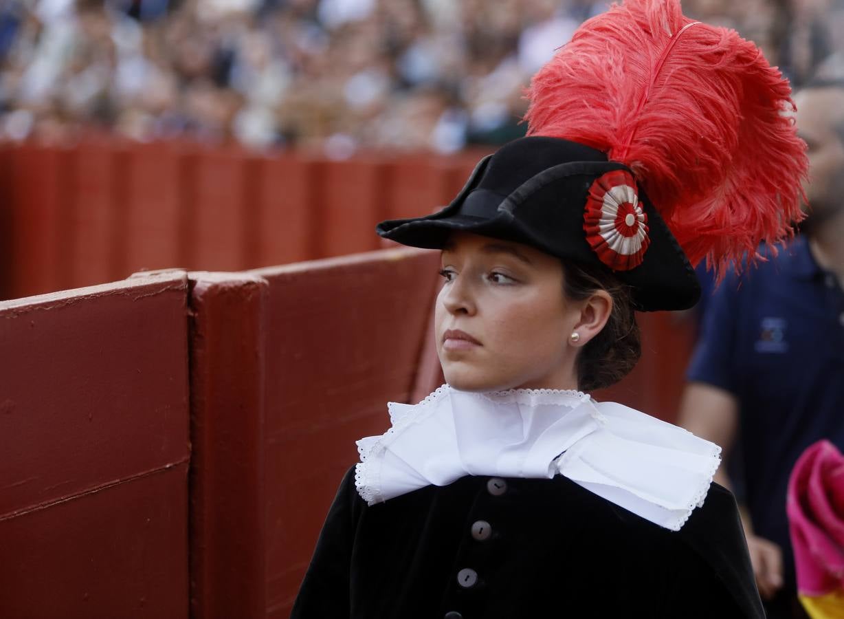 Corrida del 7 de abril en la Maestranza con los toreros Lama de Góngora, Ruiz Gijón y Calerito