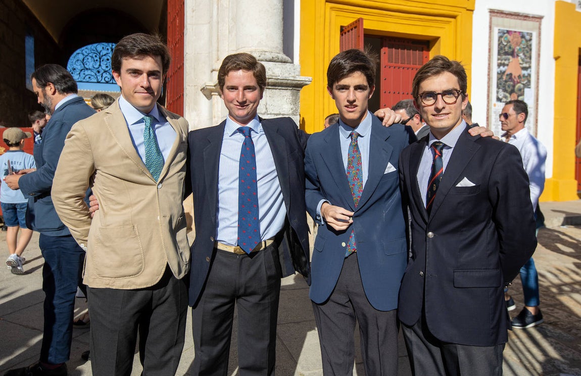 Fernando Robina, Álvaro Candau Maldonado, Salvador Halcón de la Puerta y Luis Manuel Halcón de la Puerta