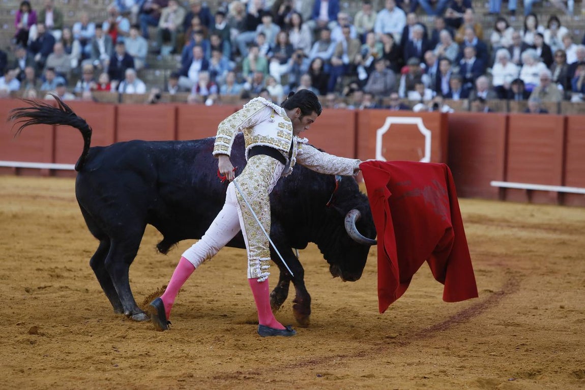 José Garrido le cortó una oreja a uno de sus toros de Santiago Domecq