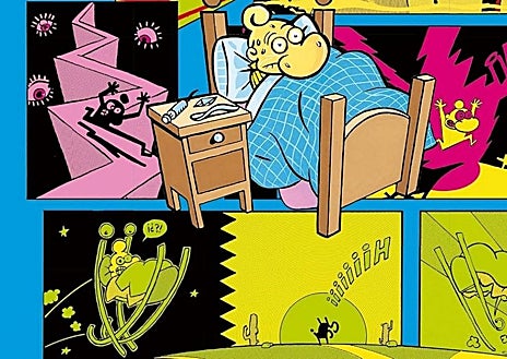 Imagen secundaria 1 - Detalles de algunos de los cómics: 'Pinturas de guerra', 'Los sueños del niñato' y 'Little Nemo'