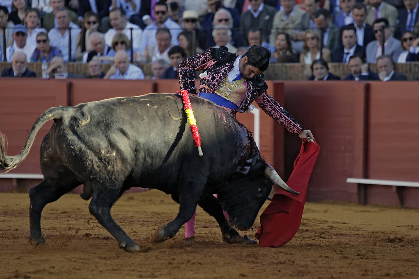 Morante de la Puebla, en la corrida del 11 de abril en la Maestranza de Sevilla