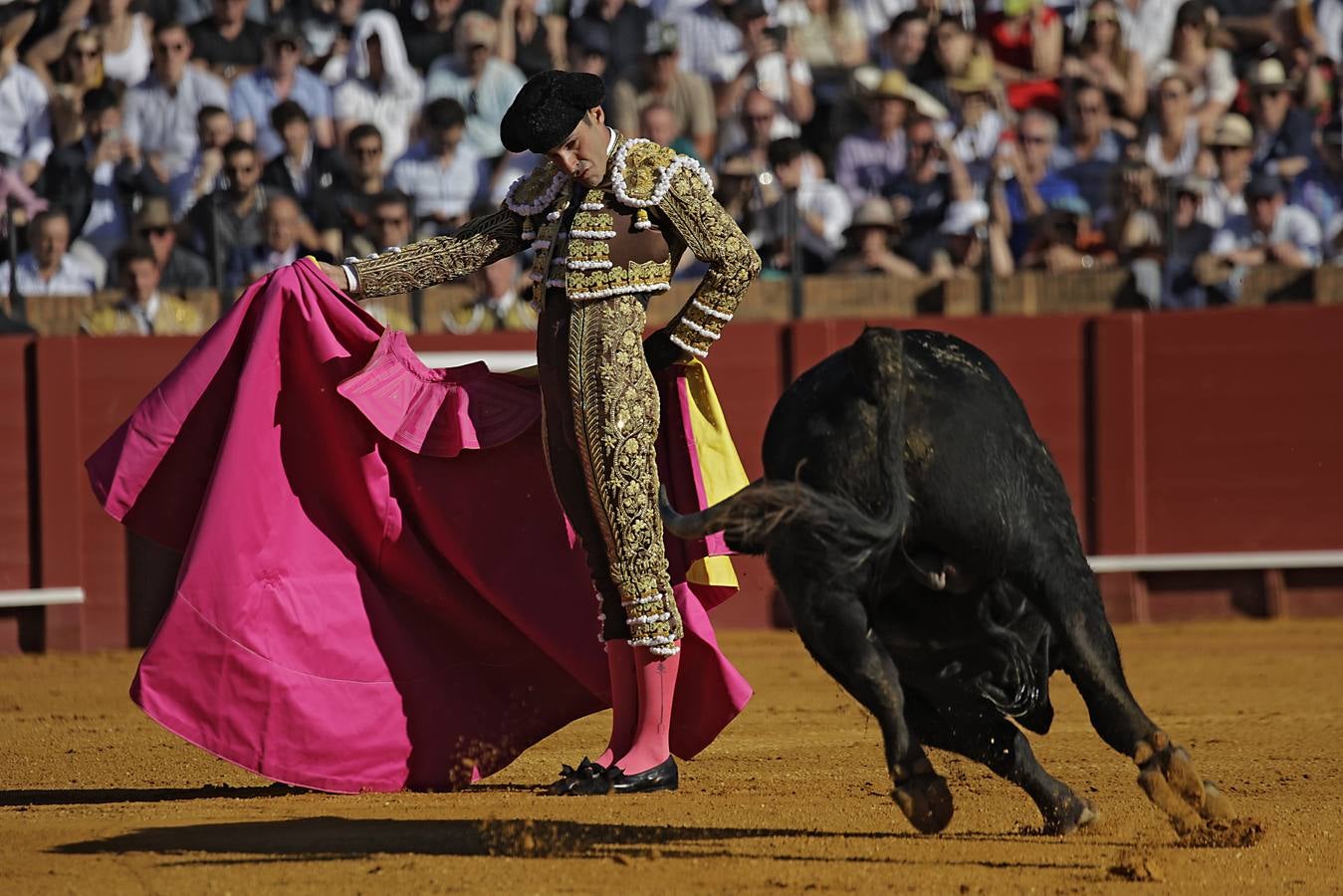 Alejandro Talavante, en su actuación este viernes en el coso sevillano
