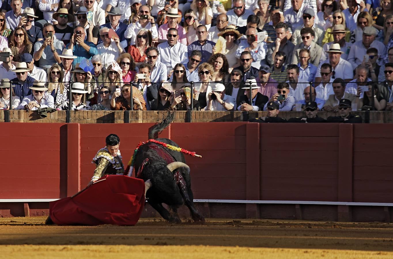Alejandro Talavante, en su actuación este viernes en el coso sevillano