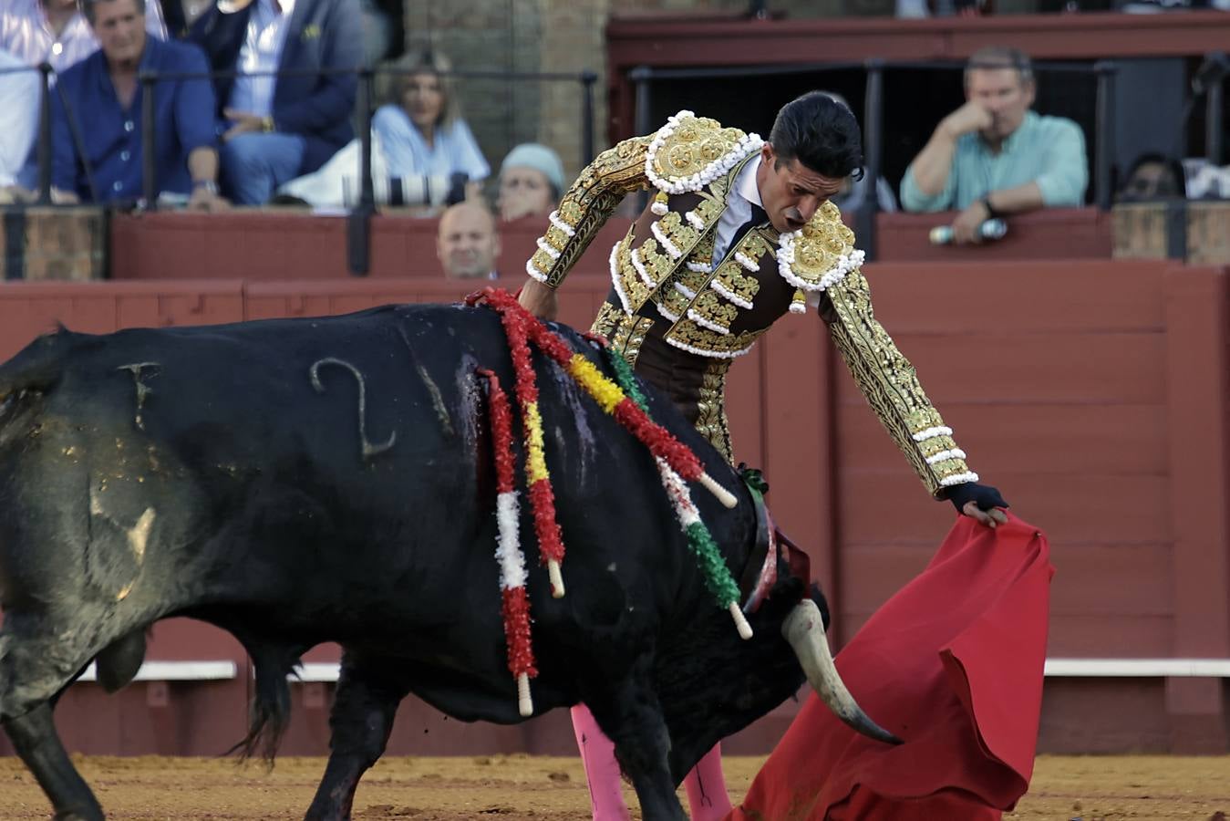 Alejandro Talavante, en su actuación este viernes en el coso sevillano