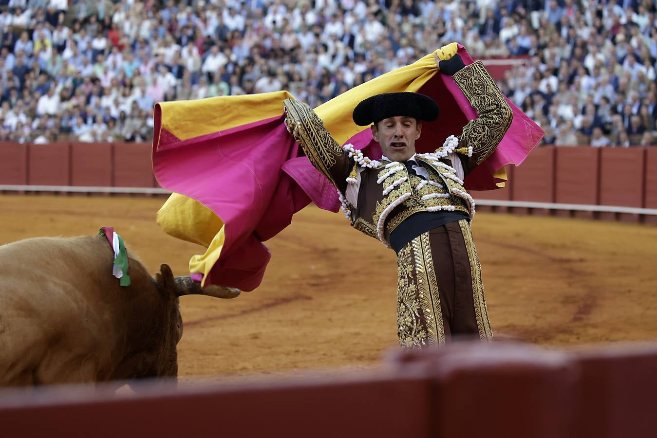 Alejandro Talavante, en su actuación este viernes en el coso sevillano