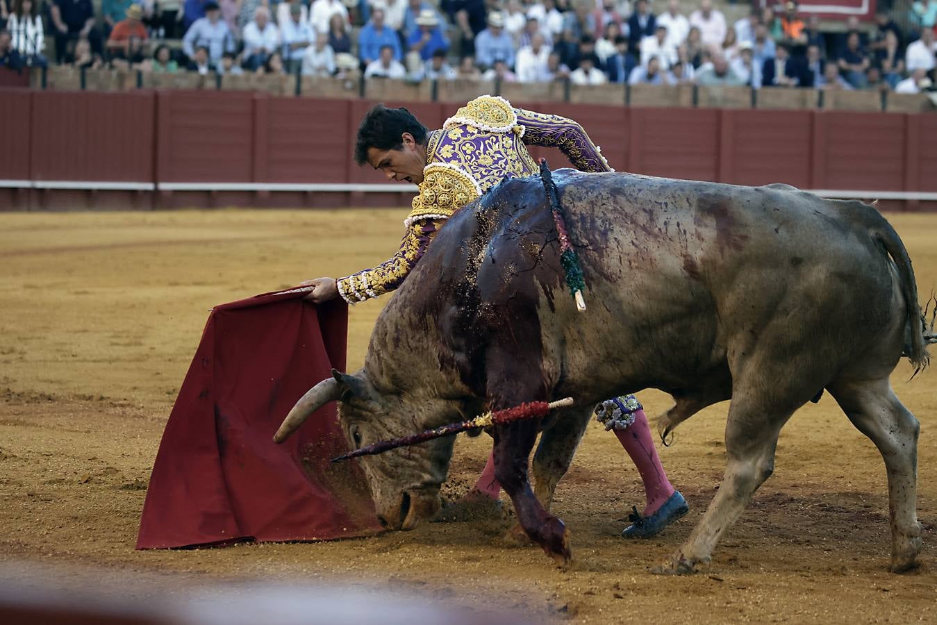 Daniel Luque fue el triunfador de la tarde al salir por la Puerta del Príncipe