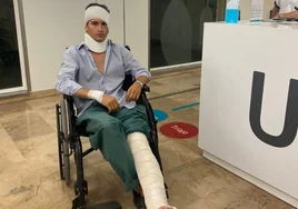 El duro percance que impedirá a Manolo Vázquez debutar en Las Ventas: «El novillo me rompió un hueso de la rodilla y me arrancó la oreja»