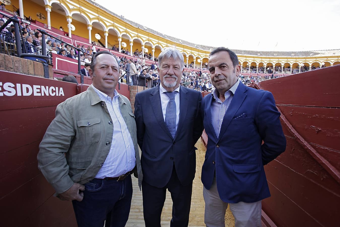 José Arcos, Gabriel Fernández y Rafael Merino