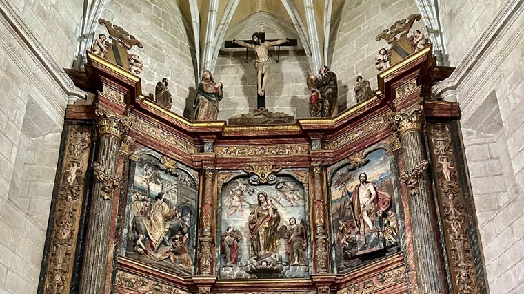 El retablo de la iglesia de Santiago, iniciado por Berruguete