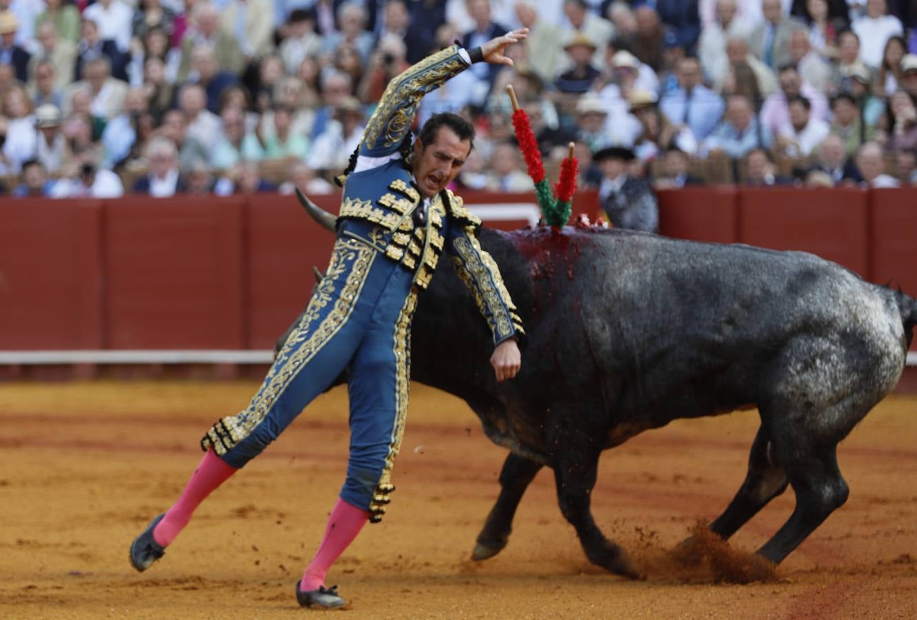 El Fandi toreó con valentía y saludó al tendido al terminar sus faenas