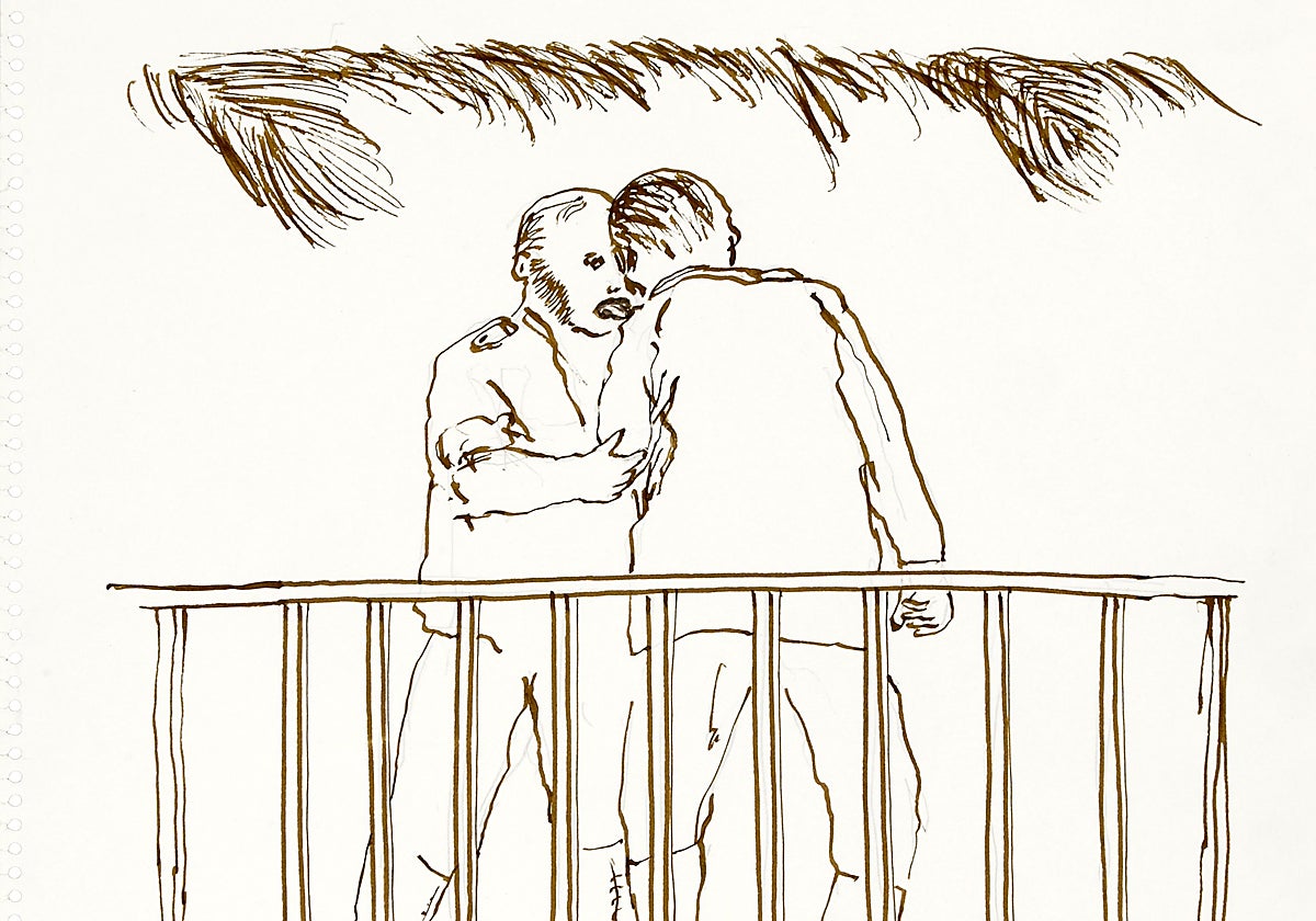 Untitled (An Outpost of Progress), c. 1992. ©2024 Juan Muñoz Estate / VEGAP, Madrid