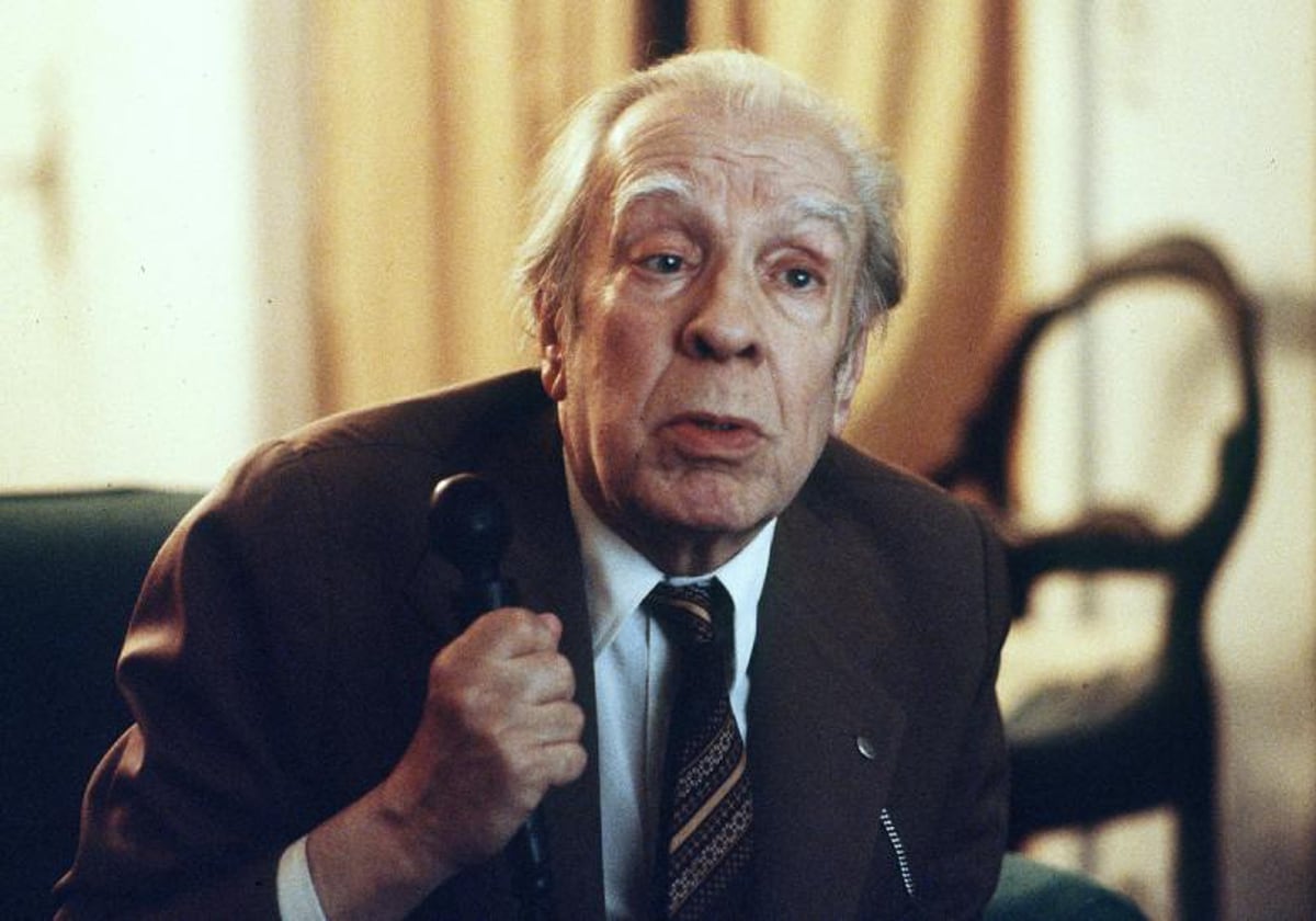 El autor argentino Jorge Luis Borges