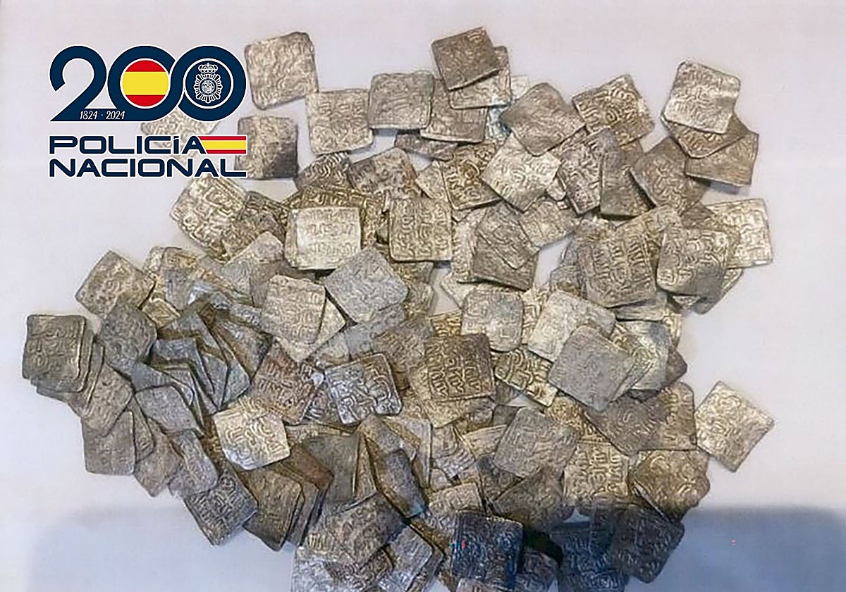 Monedas marroquíes intervenidas en la operación policial