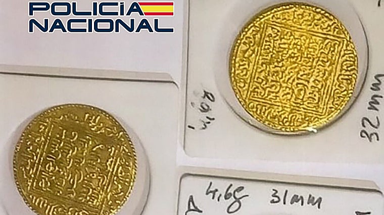 Piezas de oro decomisadas