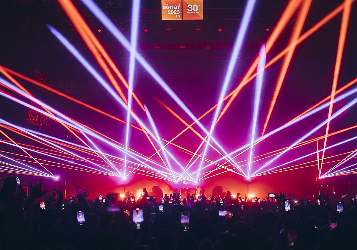 Ambiente del Sönar durante la actuación de Bicep el año pasado