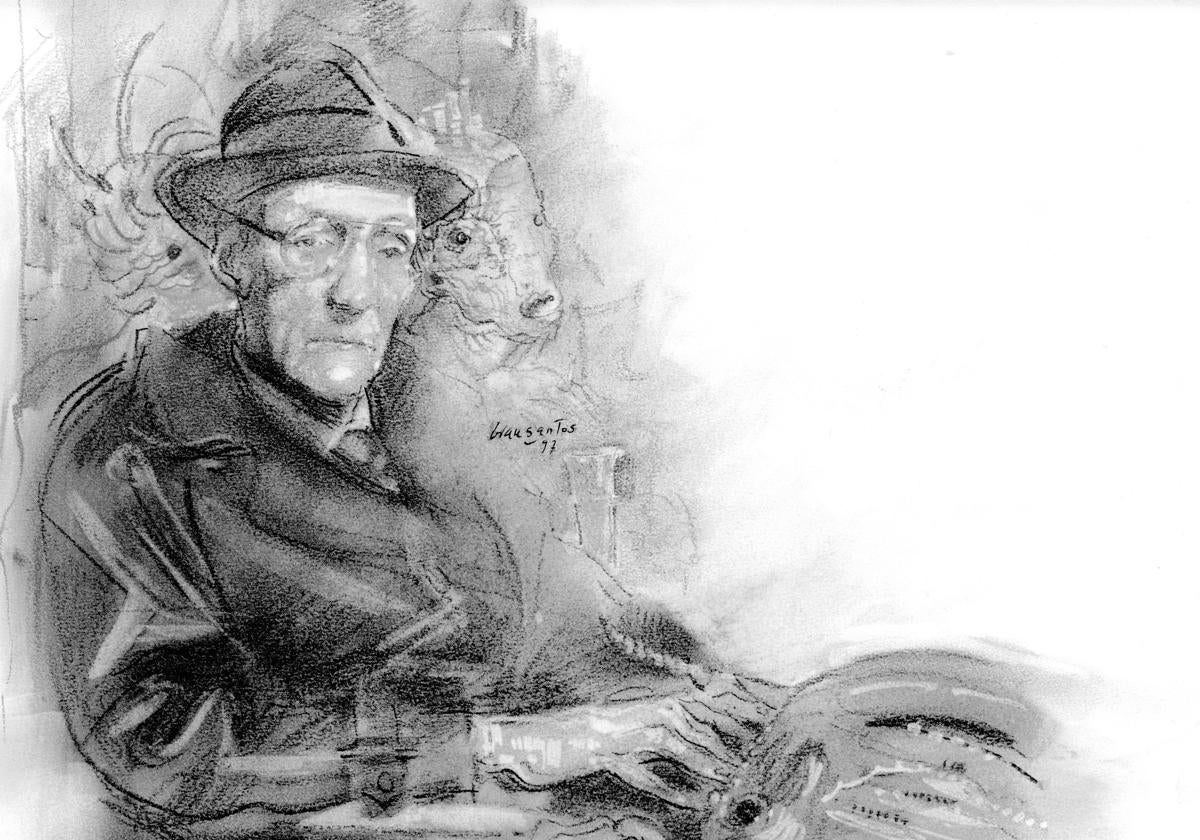 Ilustración de William S. Burroughs