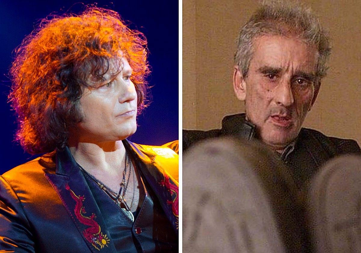 Enrique Bunbury y el poeta Leopoldo María Panero