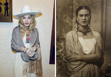Madonna causa polémica en México con la ropa y las joyas de Frida Kahlo