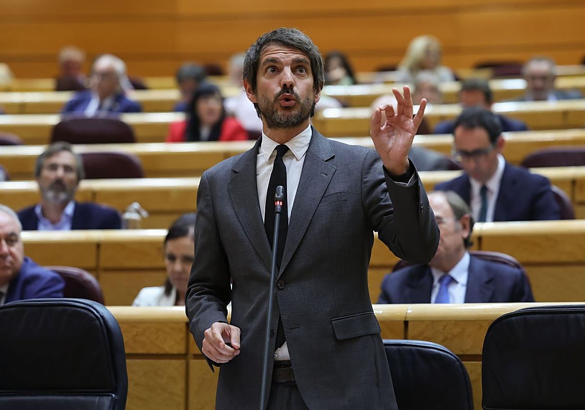 Ernest Urtasun, ministro de Cultura, en el Senado