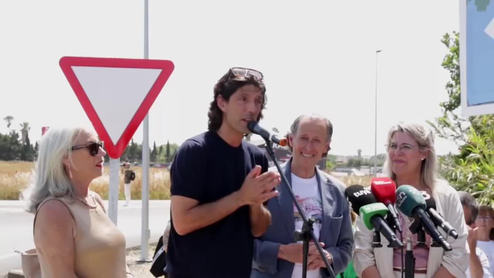 Chiclana de la Frontera (Cádiz) dedica una rotonda a María Jiménez