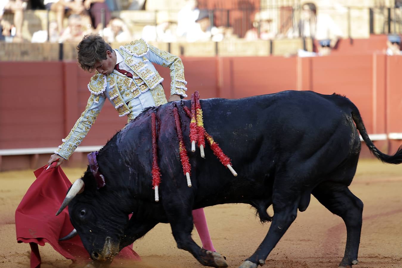 Novillada de abono en la Maestranza para Manuel Román, Javier Zulueta y Diego Bastos