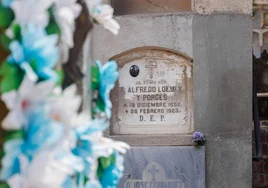 En la madrileña Sacramental de Santa María descansa Alfredo Loewy. En la lápida una foto con su sobrino F. Kafka