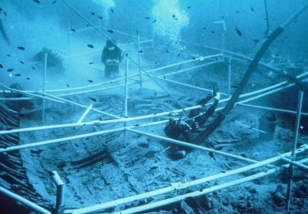 La excavación del naufragio de Kyrenia en 1969