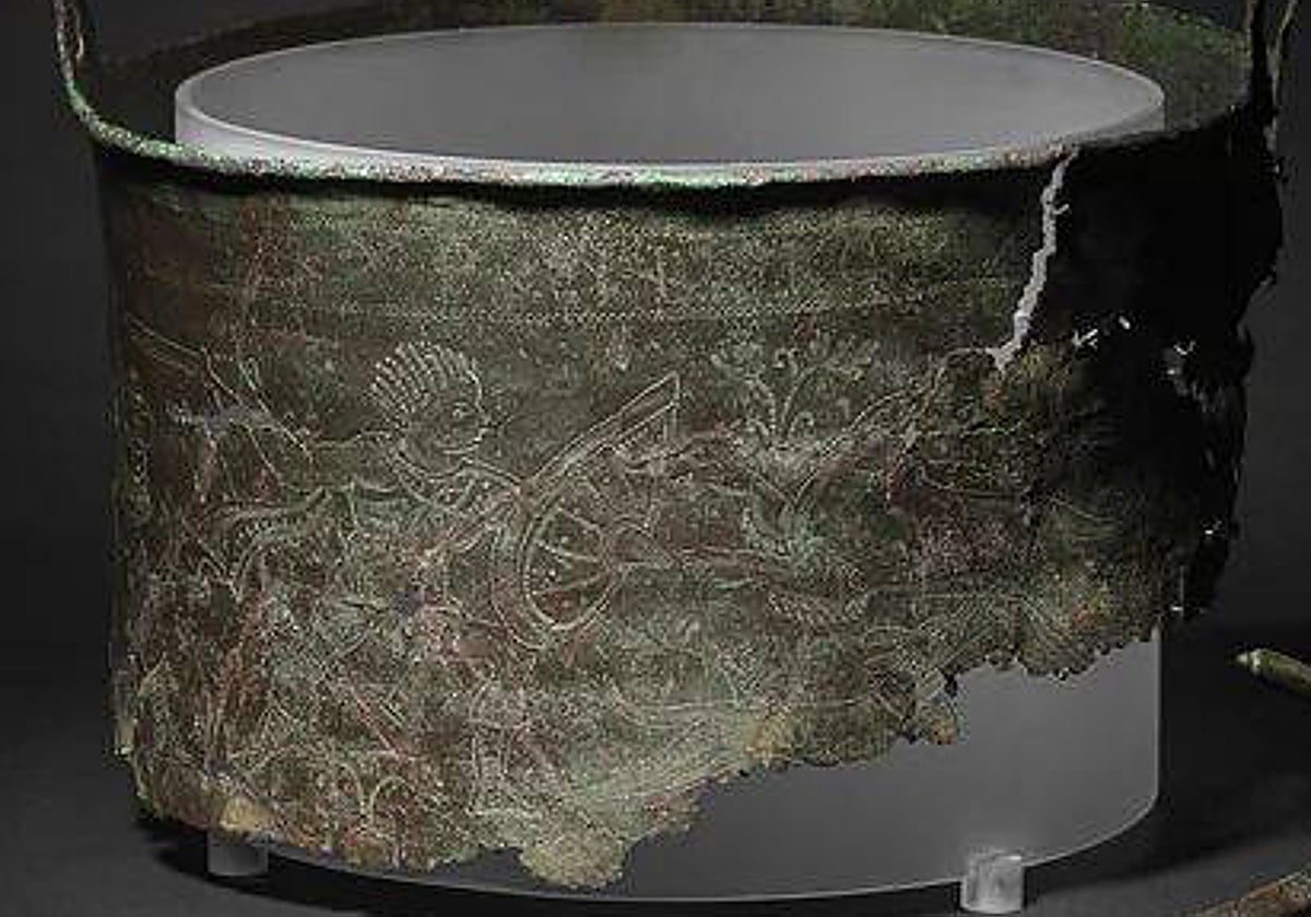 Piezas rescatadas en la excavación