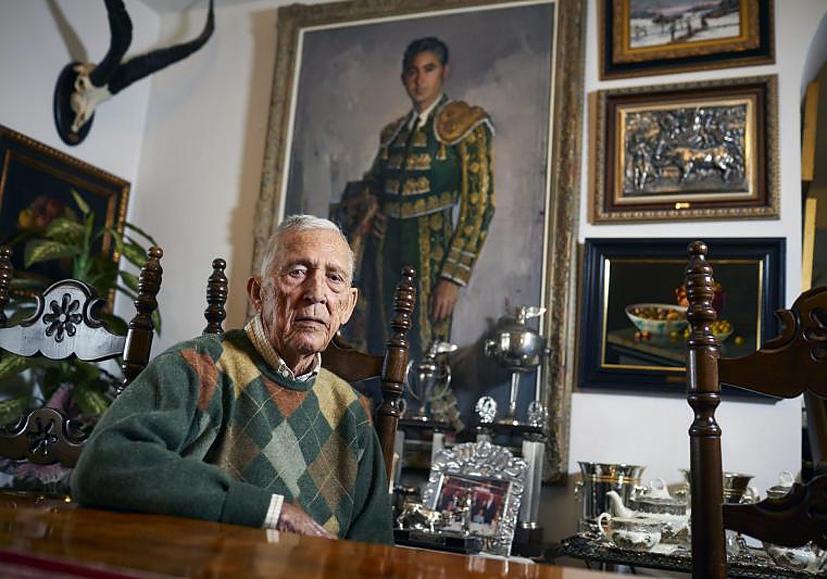 El torero, en su finca de Gredos