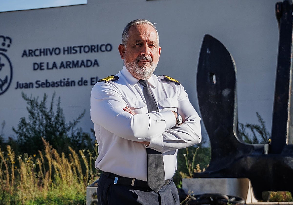Lorenzo Gamboa, en la sede Juan Sebastián de Elcano